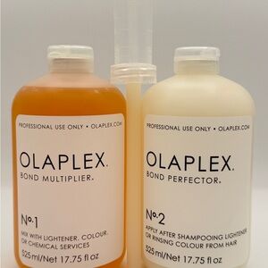 Olaplex No.1 and 2 set 17.75 oz sealed with dispenser